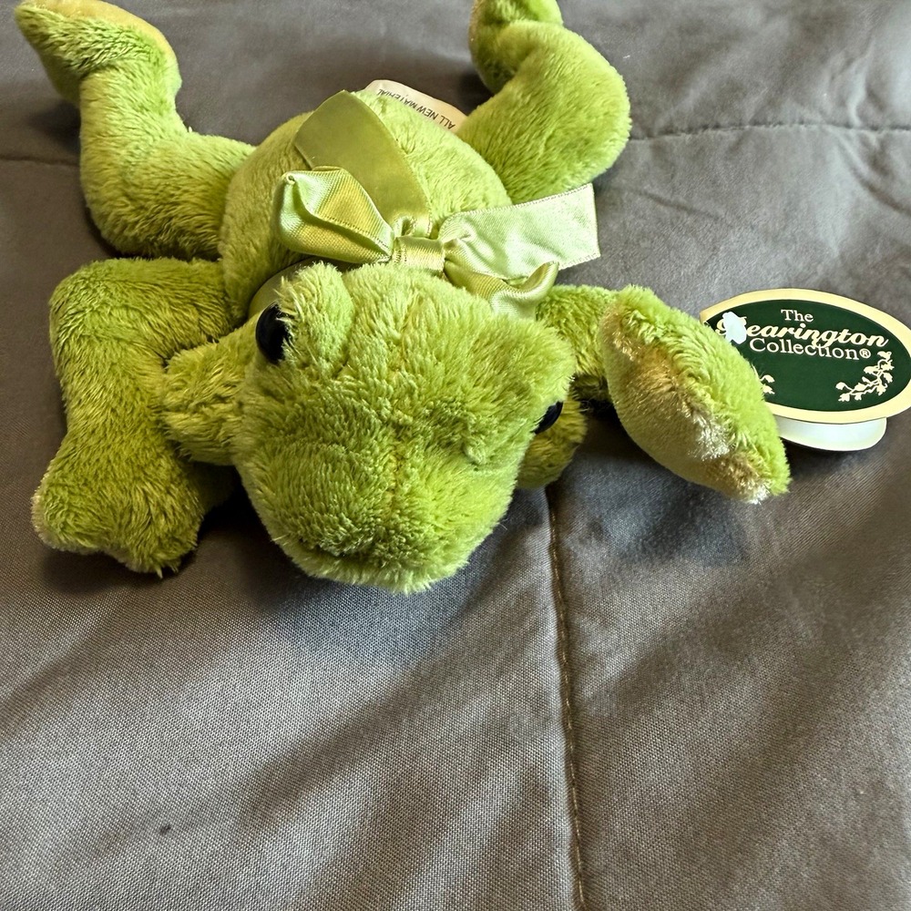 The Bearington Collection VTG Leap Frog Plush Stuffed Animal NOS 143116 Green